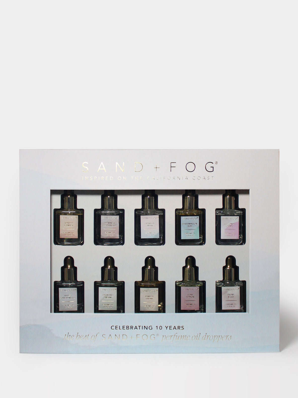 Ten Year Anniversary Luxurious Perfume Oil Dropper Set