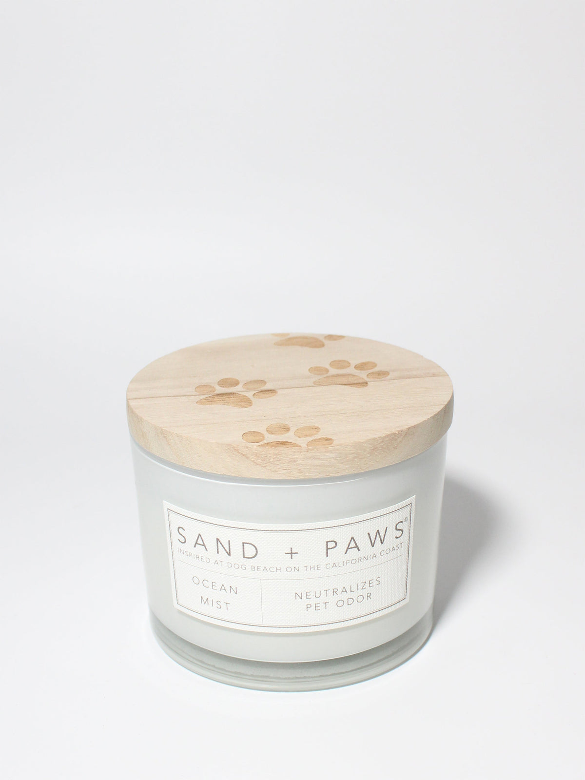 Sand + Paws Ocean Mist 12 oz scented candle Premium