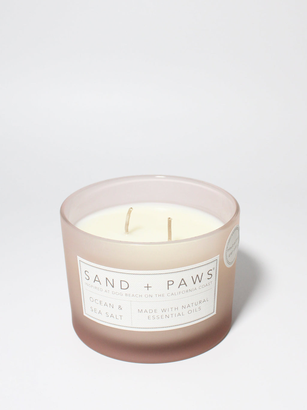 Sand + Paws Ocean & Sea Salt 12 oz scented candle Premium