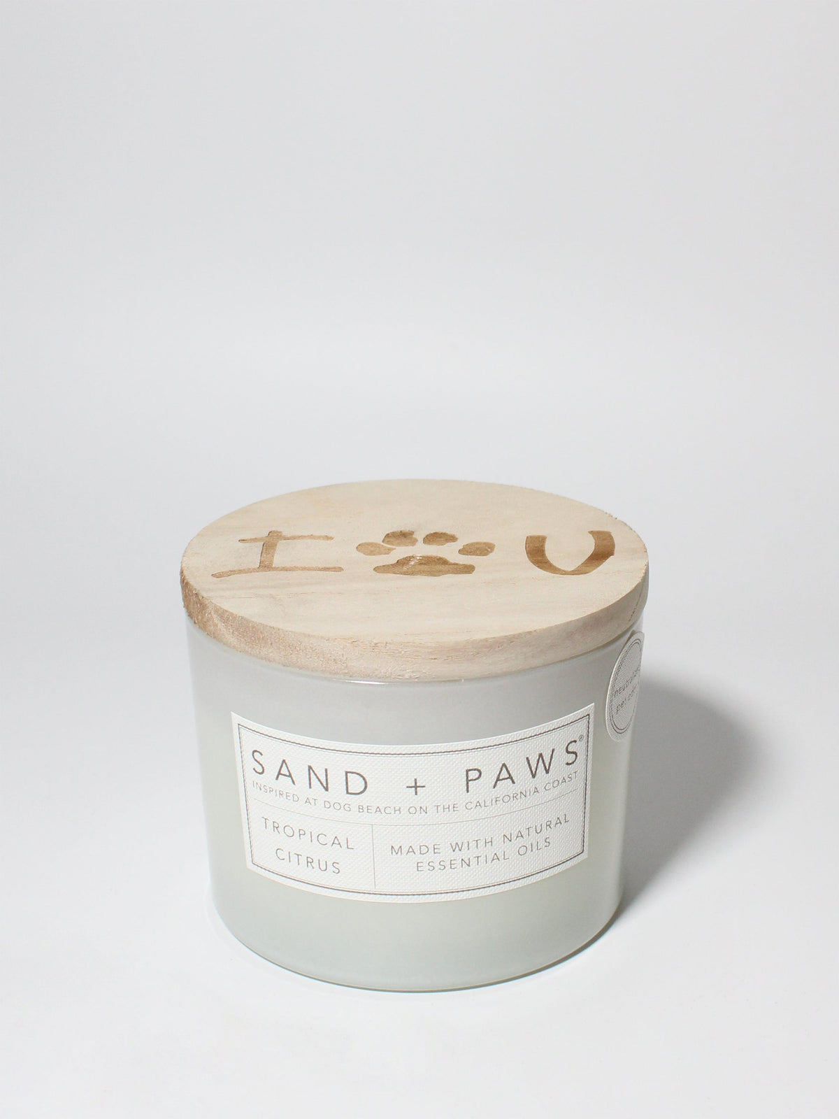Sand + Paws Tropical Citrus 12 oz scented candle Premium