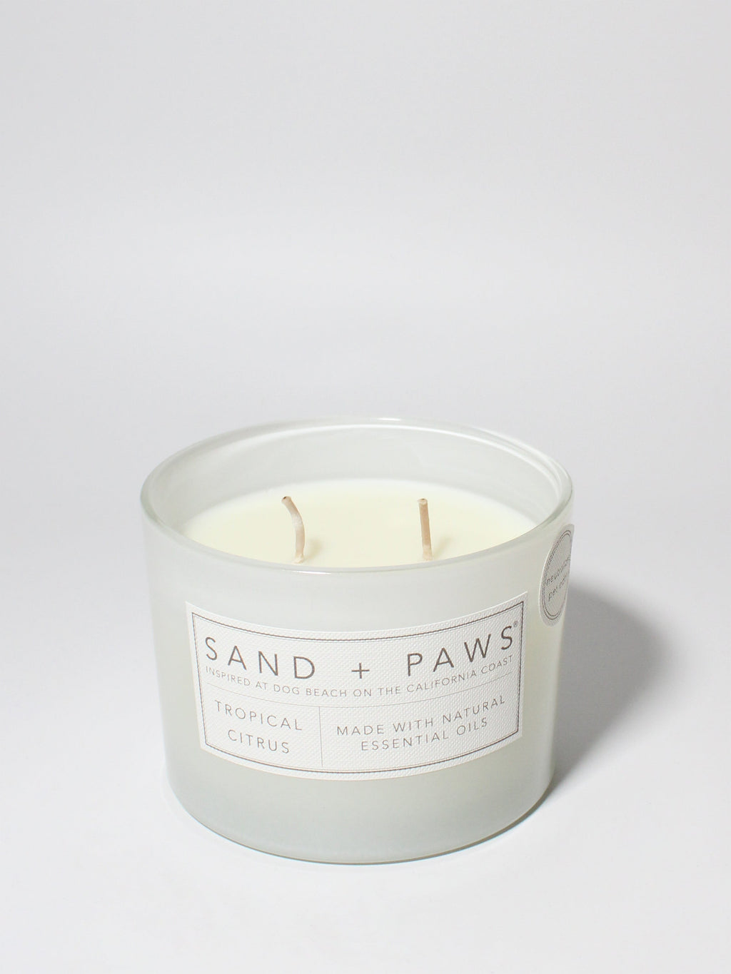 Sand + Paws Tropical Citrus 12 oz scented candle Premium