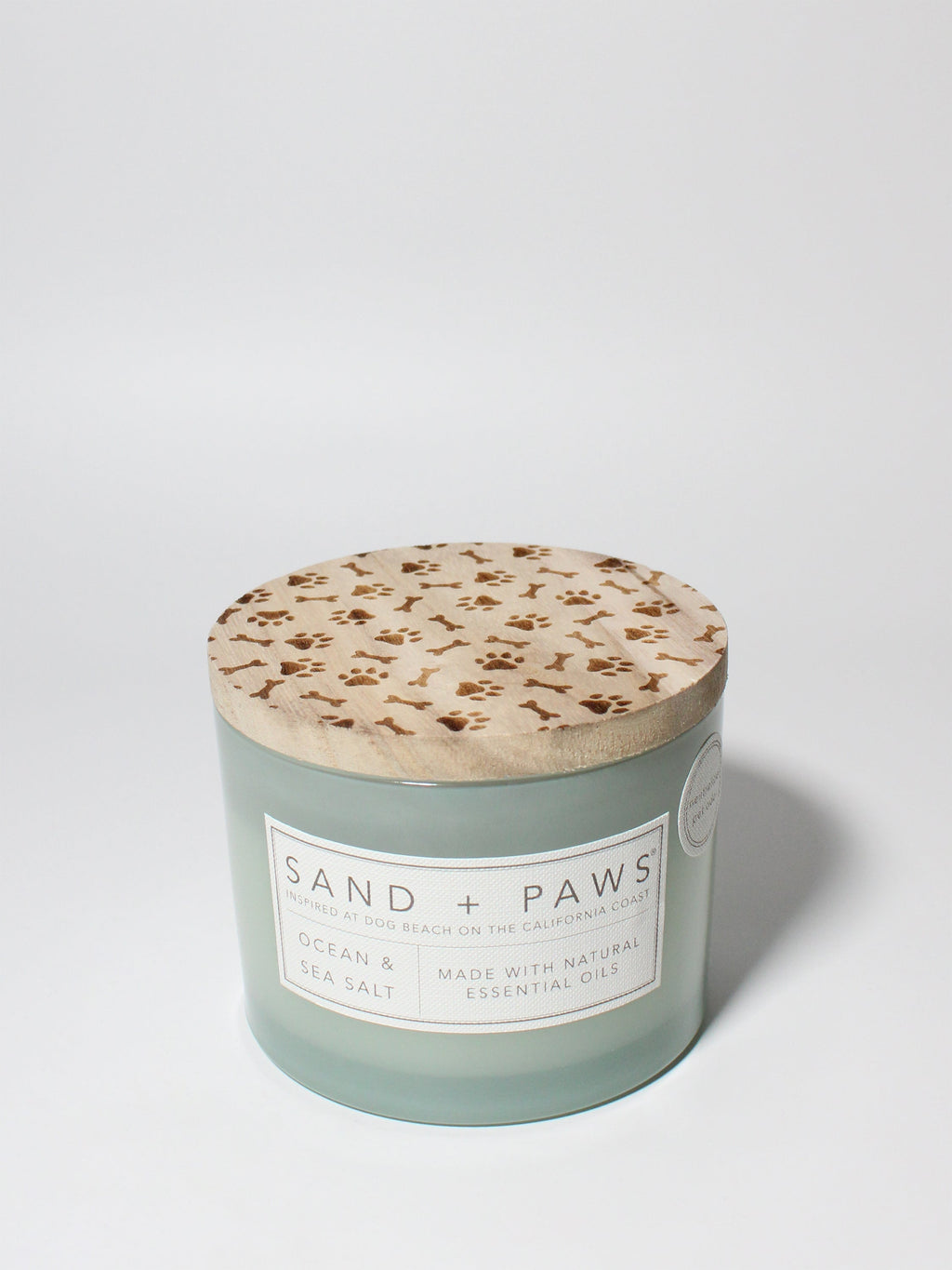 Sand + Paws Ocean & Sea Salt 12 oz scented candle Premium
