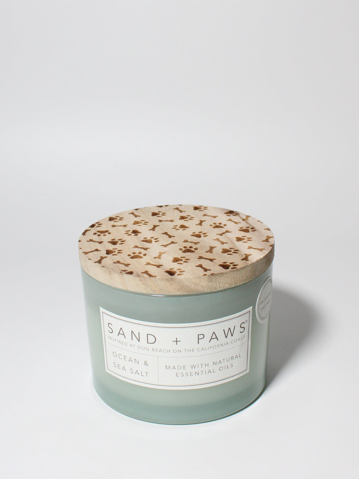 Sand + Paws Ocean & Sea Salt 12 oz scented candle Premium