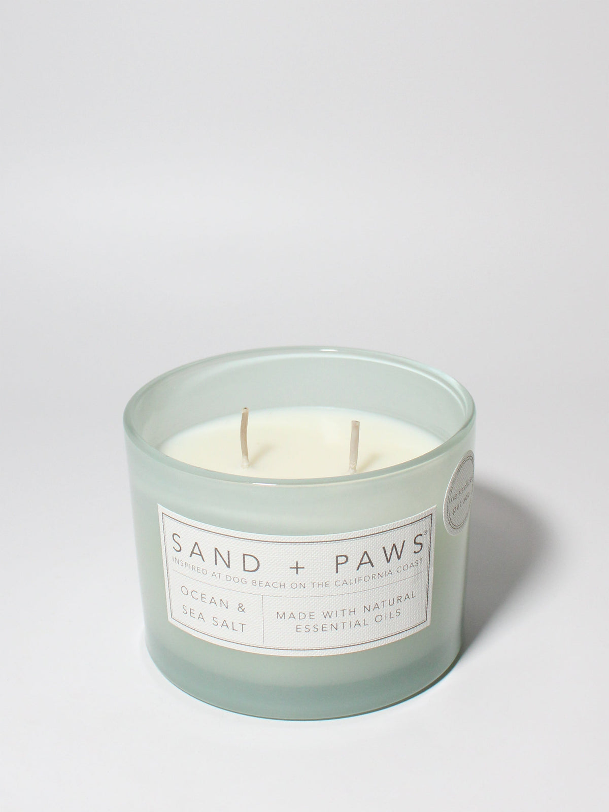 Sand + Paws Ocean & Sea Salt 12 oz scented candle Premium