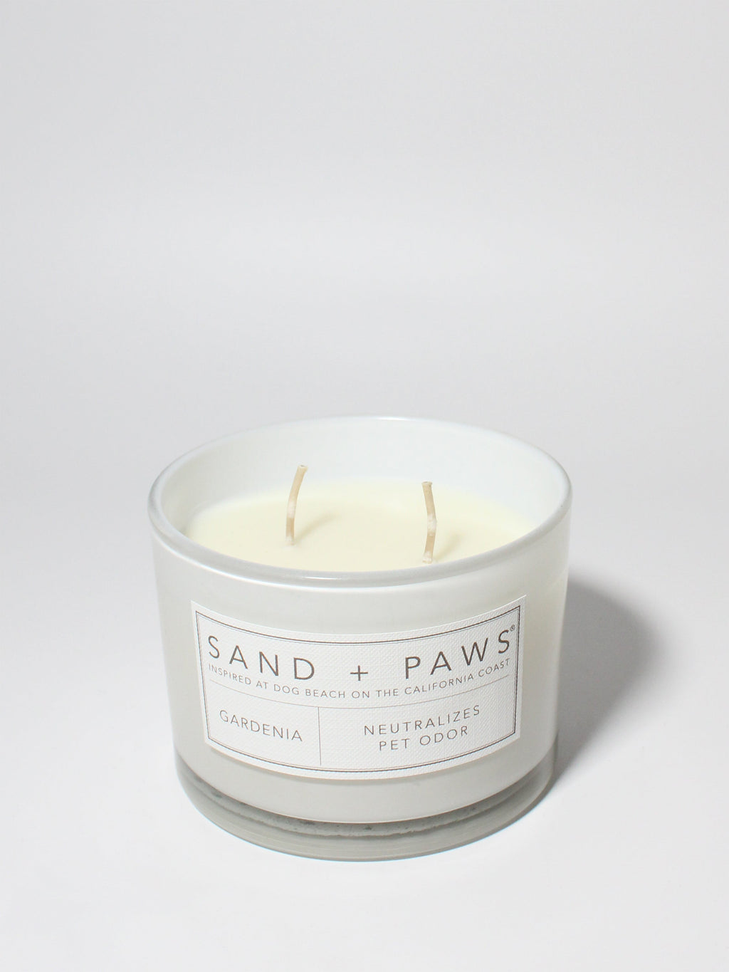 Sand + Paws Gardenia 12 oz scented candle Premium