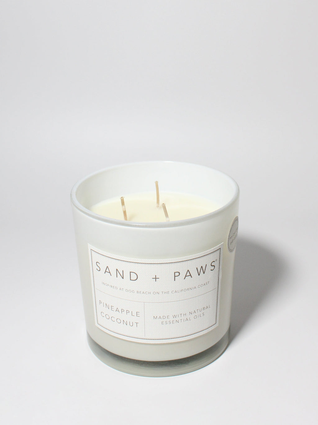 Sand + Paws Pineapple Coconut 21 oz scented candle Premium