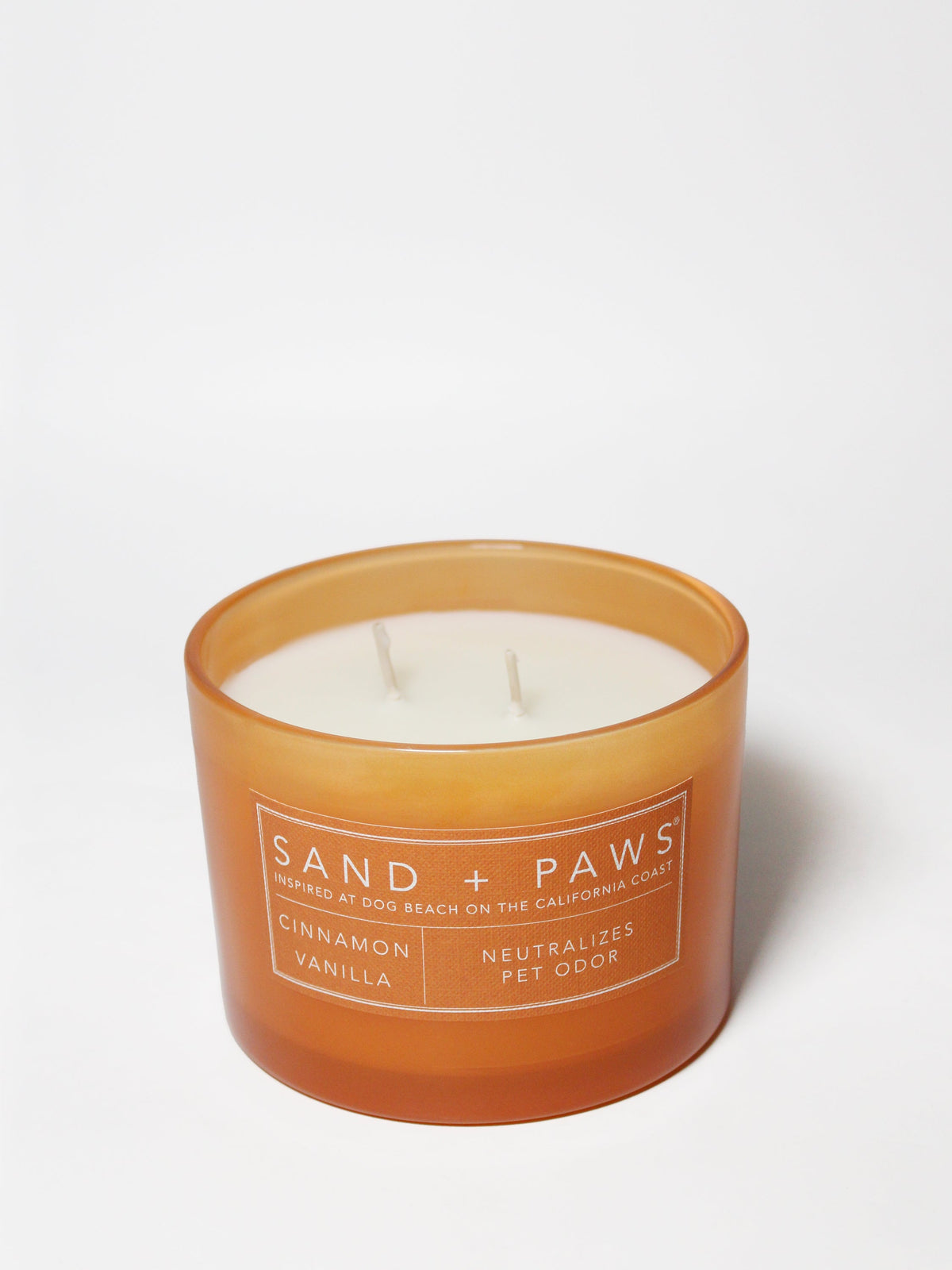 Sand + Paws Cinnamon Vanilla 12 oz scented candle Premium