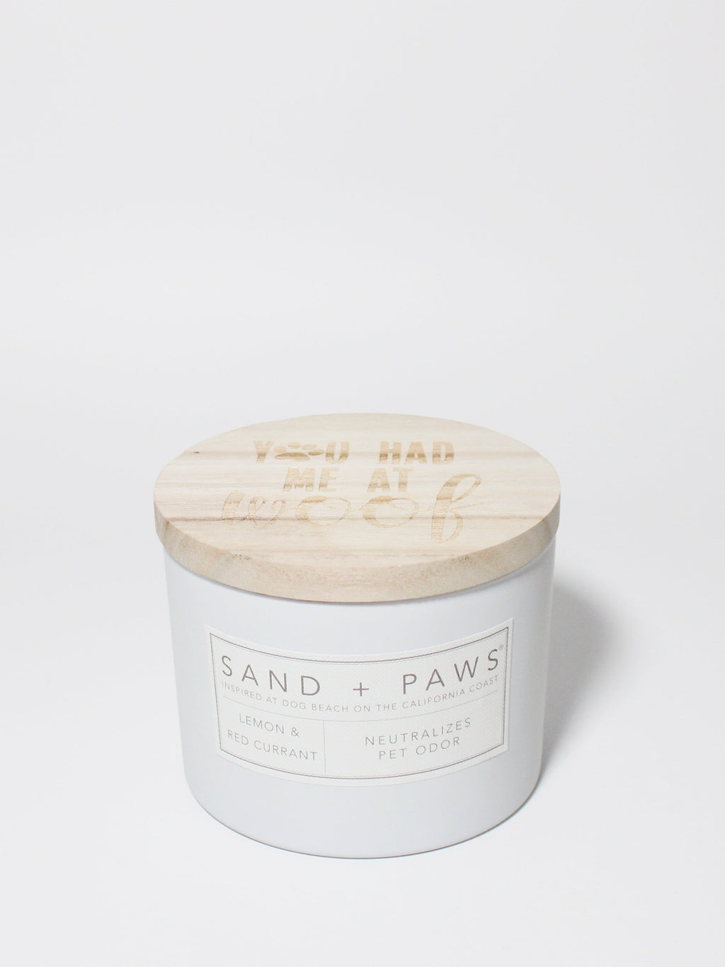 Sand + Paws Lemon & Red Currant 12 oz scented candle Premium