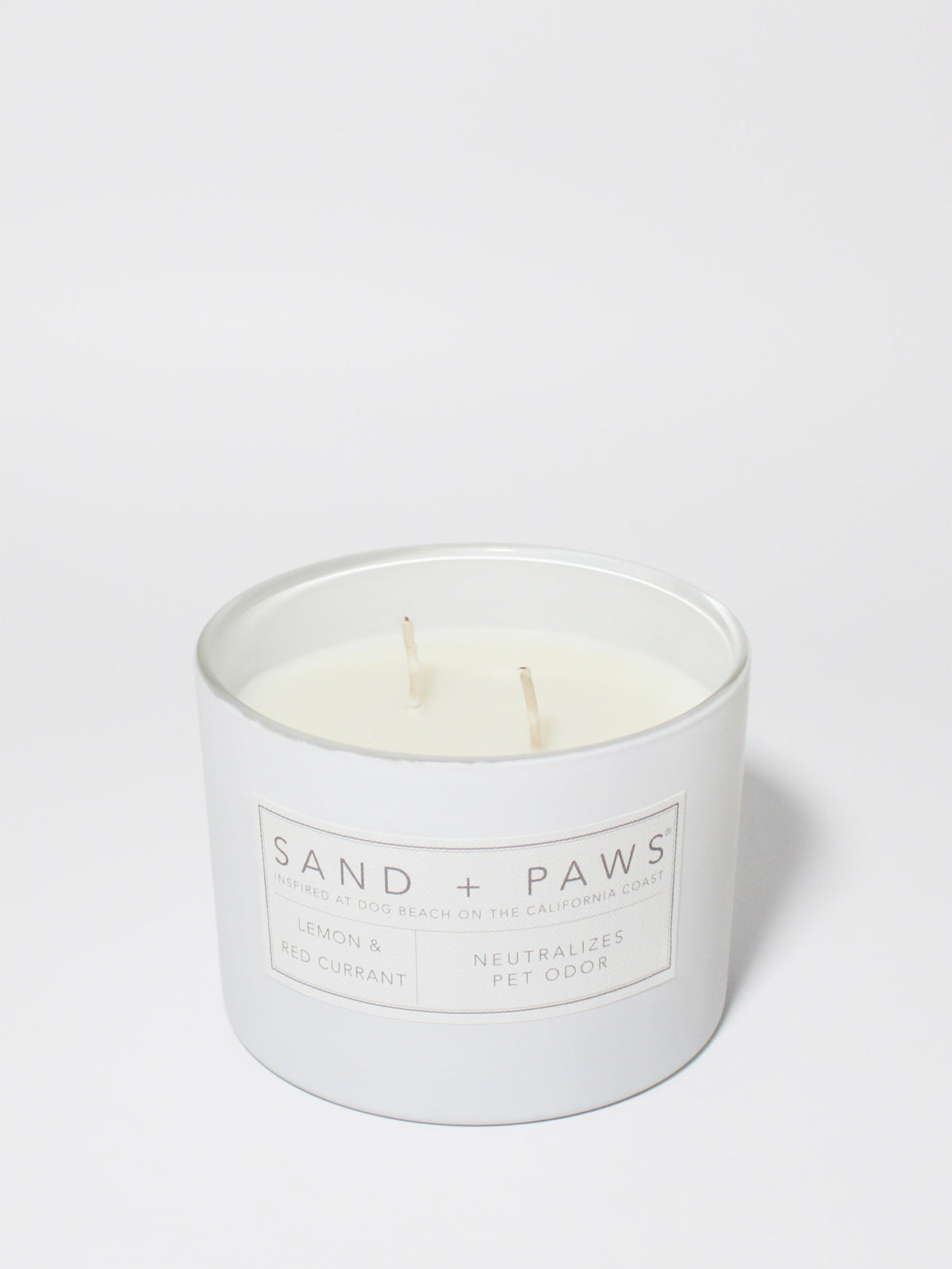 Sand + Paws Lemon & Red Currant 12 oz scented candle Premium