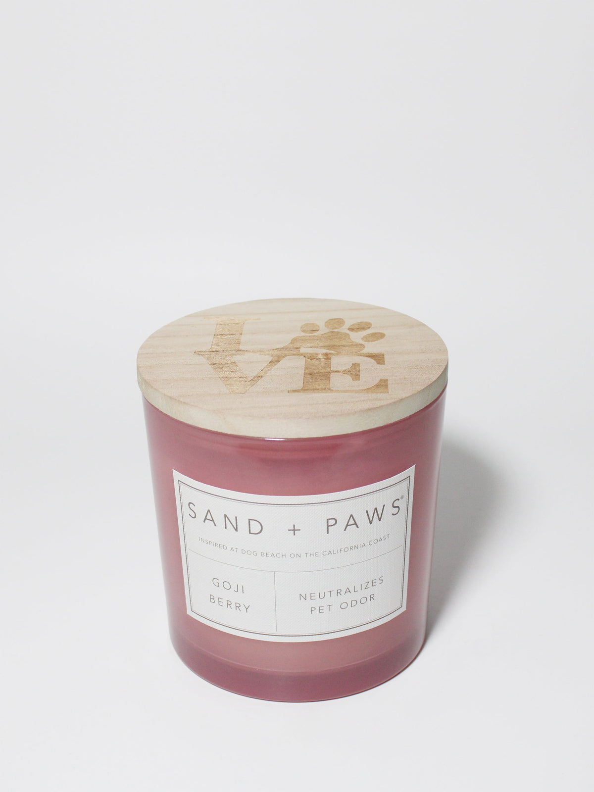 Sand + Paws Goji Berry 21 oz scented candle Premium
