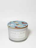 Sand + Paws California Beach House 12 oz scented candle Premium