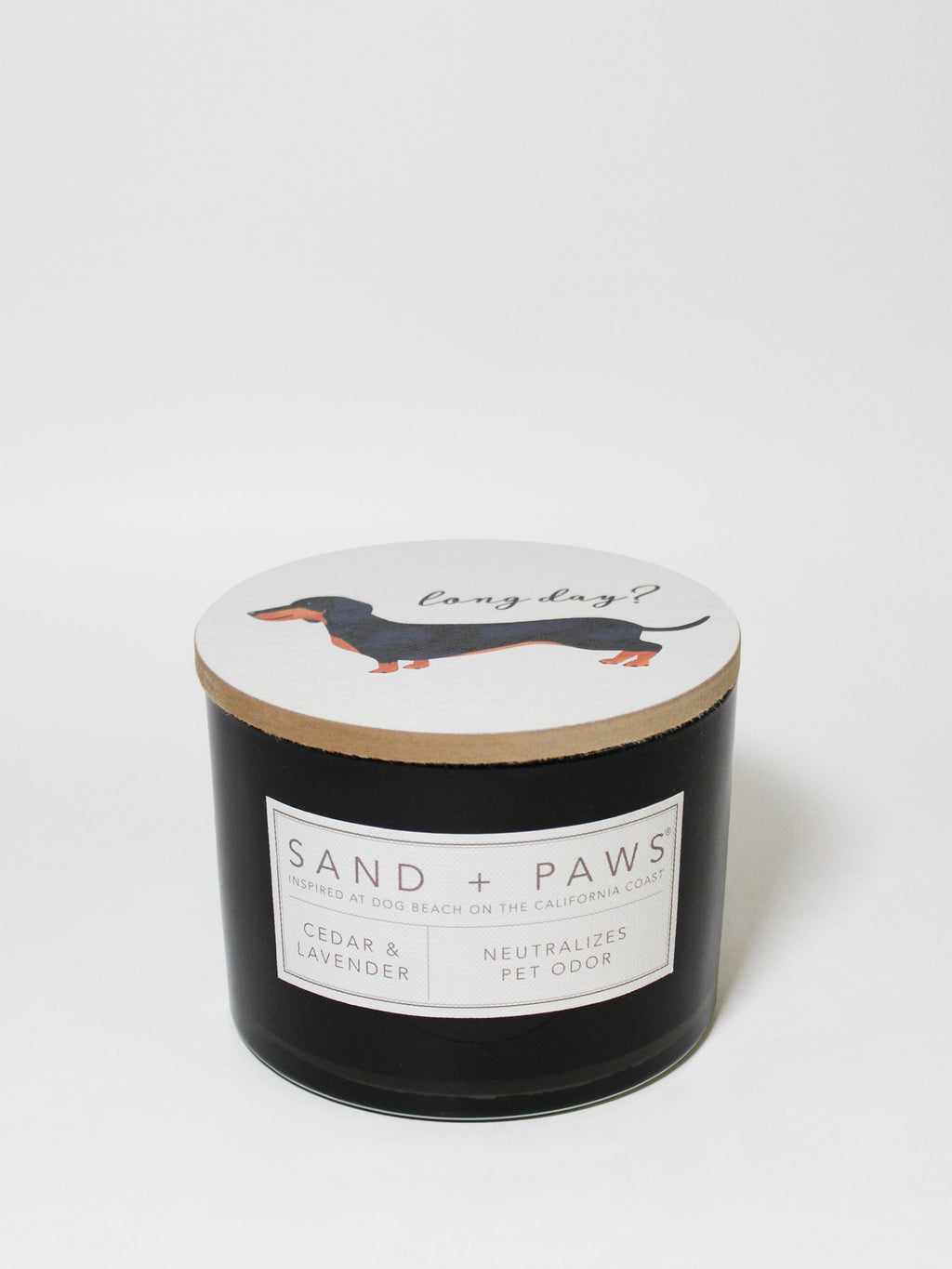 Sand + Paws Cedar & Lavender 12 oz scented candle Premium