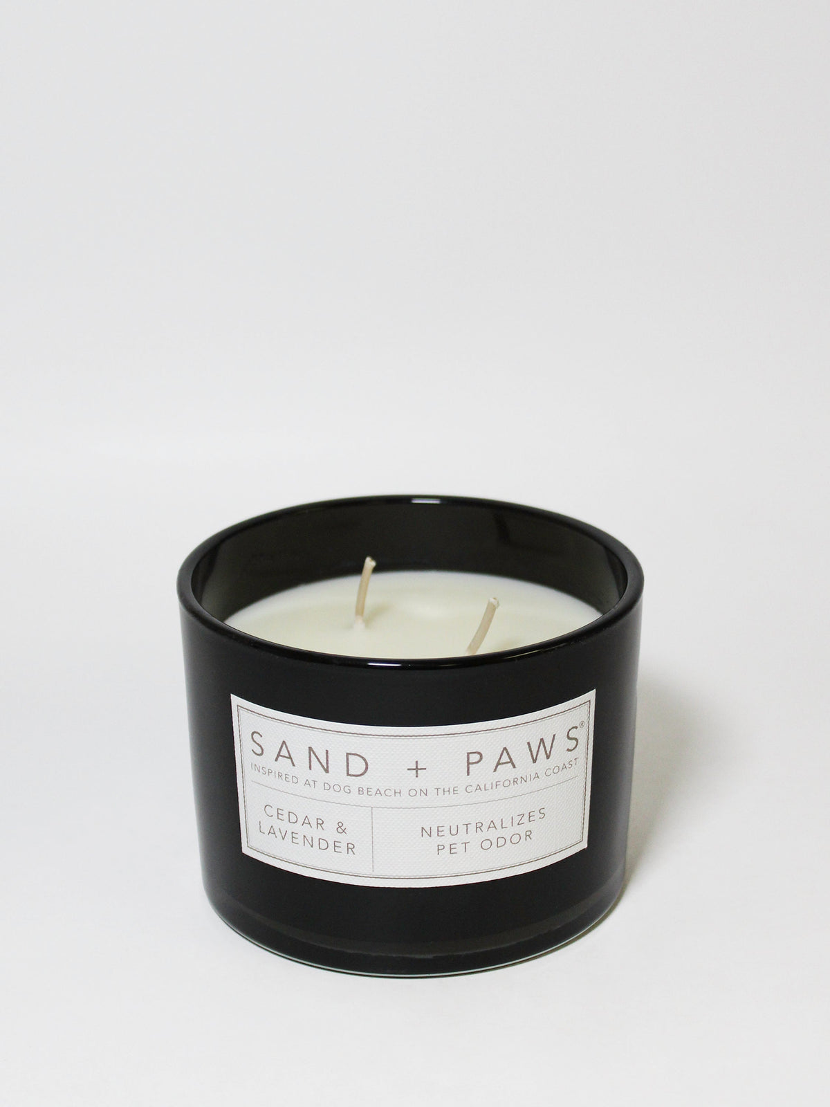 Sand + Paws Cedar & Lavender 12 oz scented candle Premium