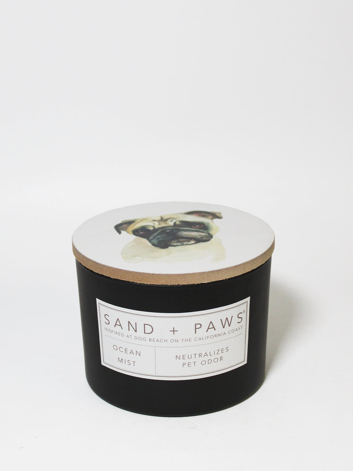 Sand + Paws Ocean Mist 12 oz scented candle Premium