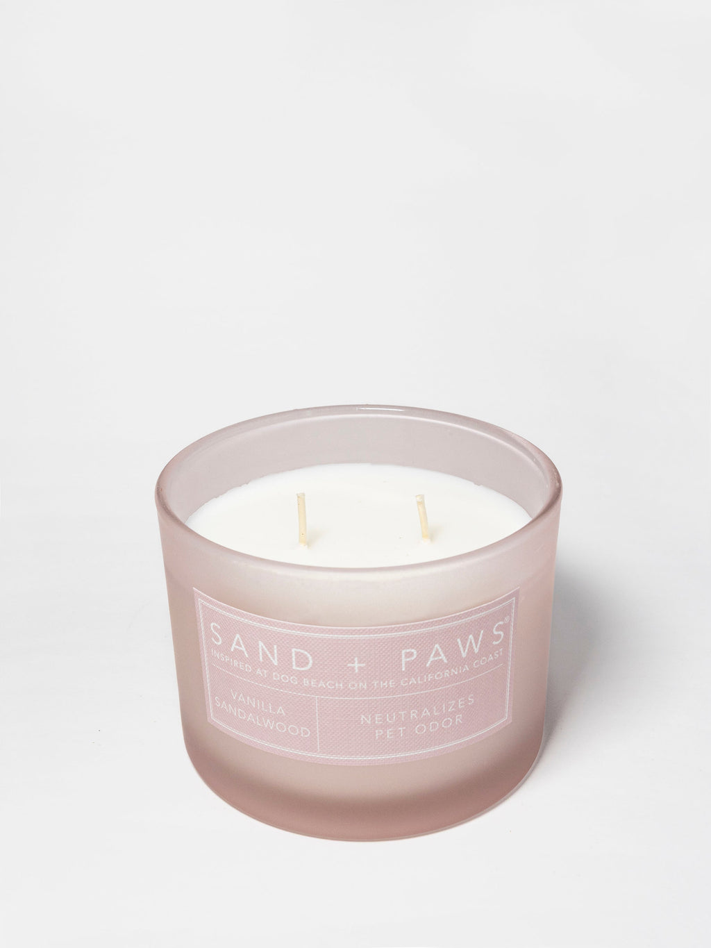 Sand + Paws Vanilla Sandalwood 12 oz scented candle Premium