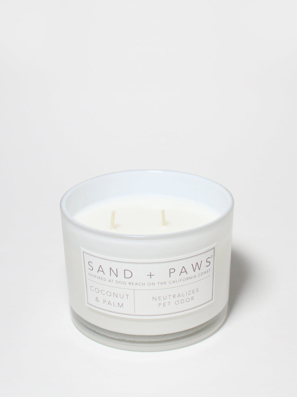 Sand + Paws Coconut & Palm 12 oz scented candle Premium