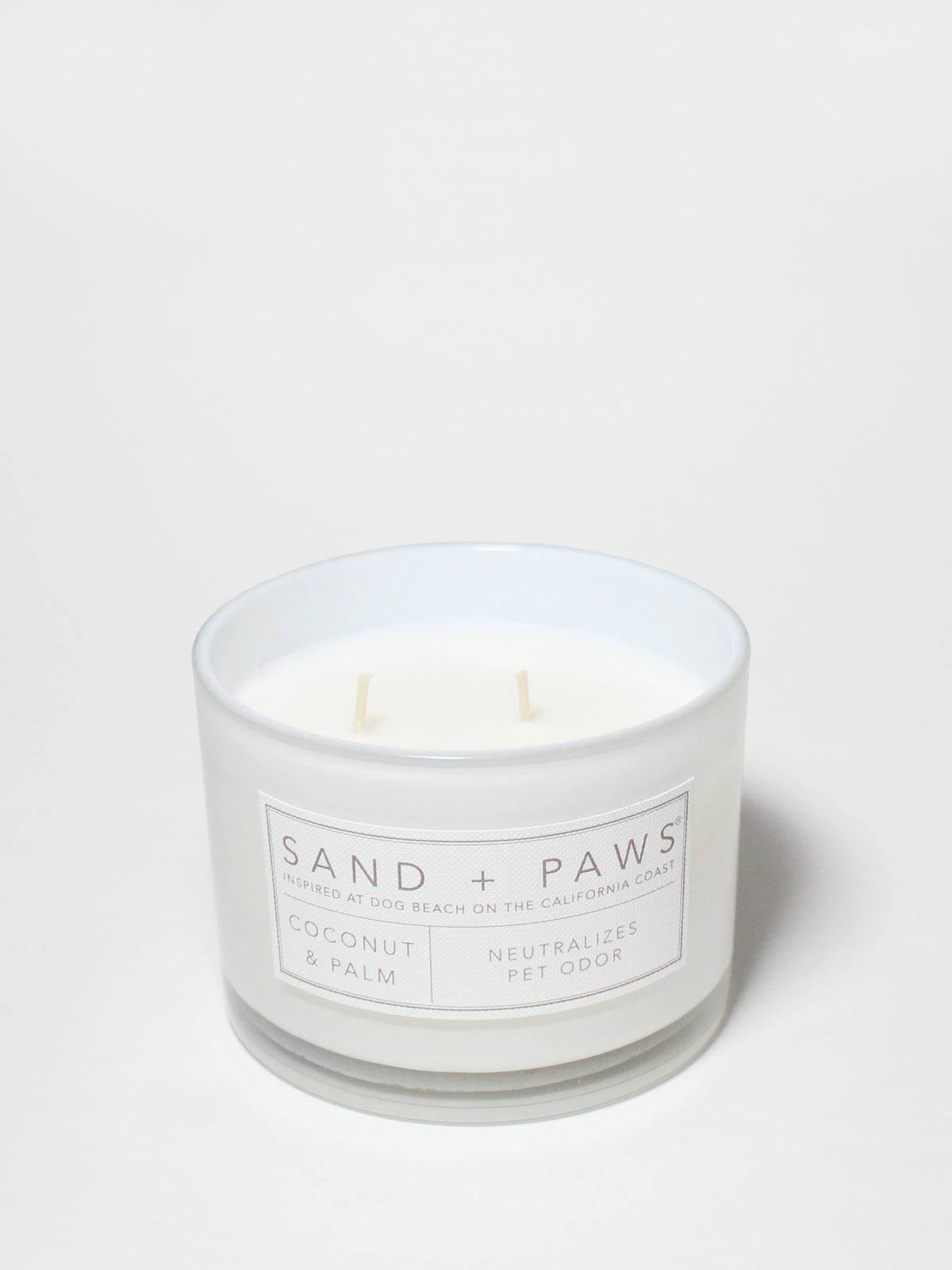 Sand + Paws Coconut & Palm 12 oz scented candle Premium