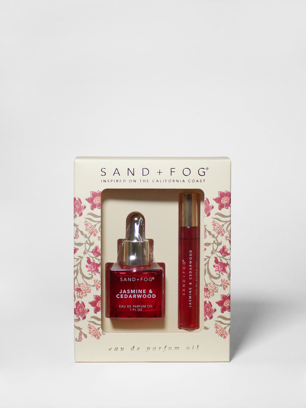 Luxurious Perfume Oil Rollerball and Perfume Dropper Set - Jasmine & Cedarwood