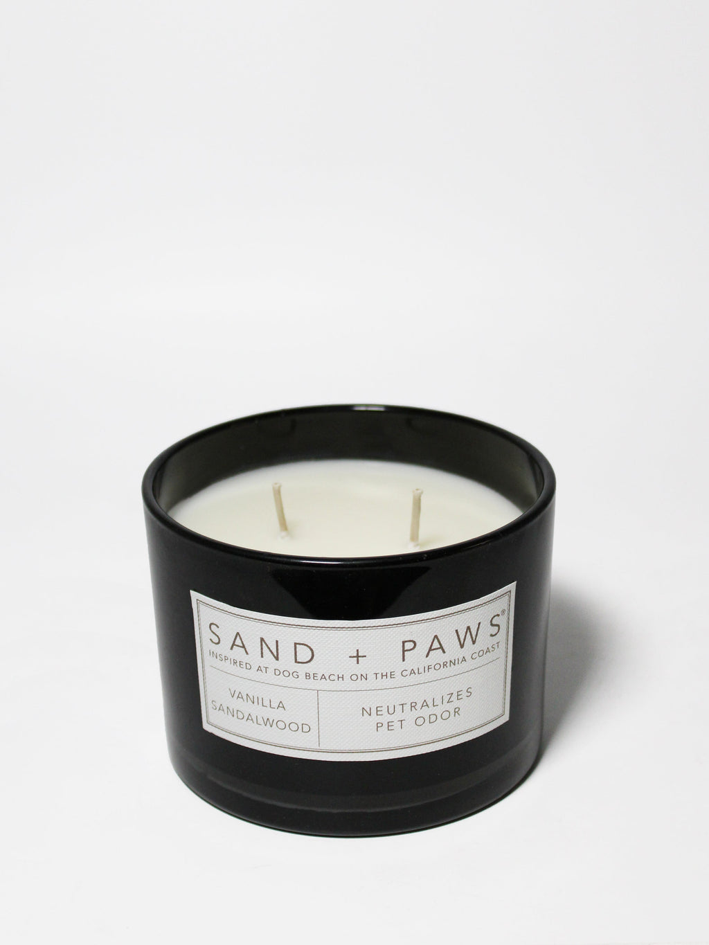 Sand + Paws Vanilla Sandalwood 12 oz scented candle Premium