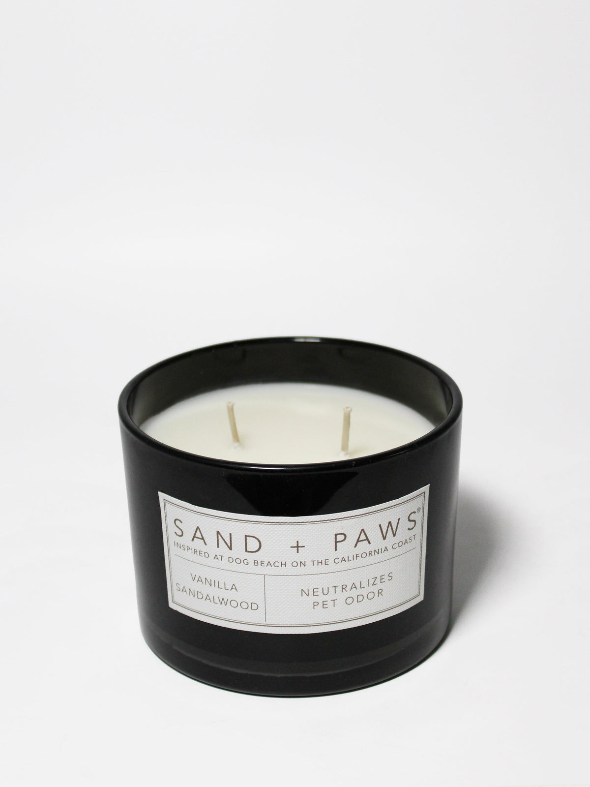 Sand + Paws Vanilla Sandalwood 12 oz scented candle Premium