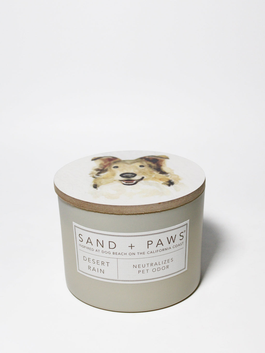 Sand + Paws Desert Rain 12 oz scented candle Premium