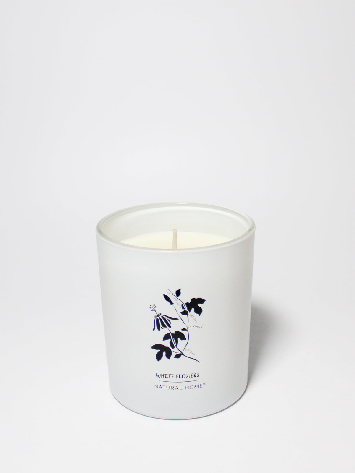 White Flowers Natural Home 11.5 oz scented candle Premium
