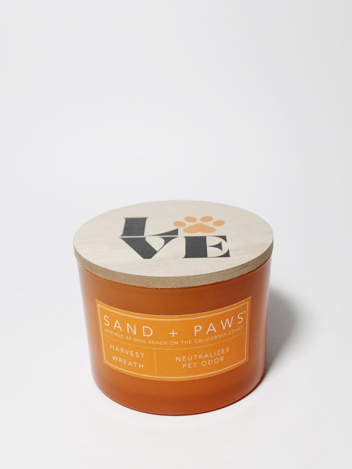 Sand + Paws Harvest Wreath 12 oz scented candle Premium
