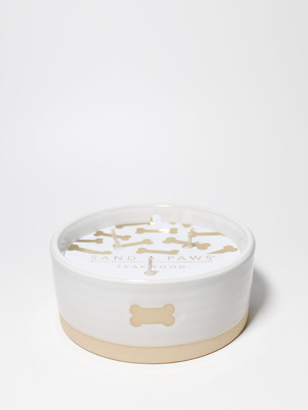 Sand + Paws Teakwood 12 oz scented candle Premium