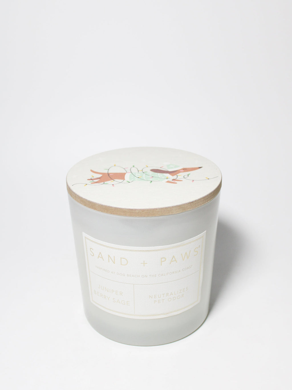 Sand + Paws Juniper Berry Sage 21 oz scented candle Premium