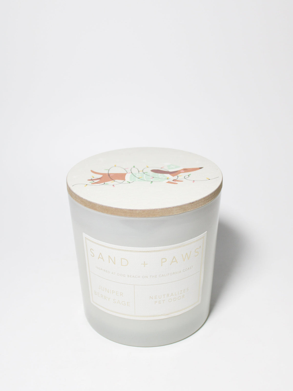 Sand + Paws Juniper Berry Sage 21 oz scented candle Premium