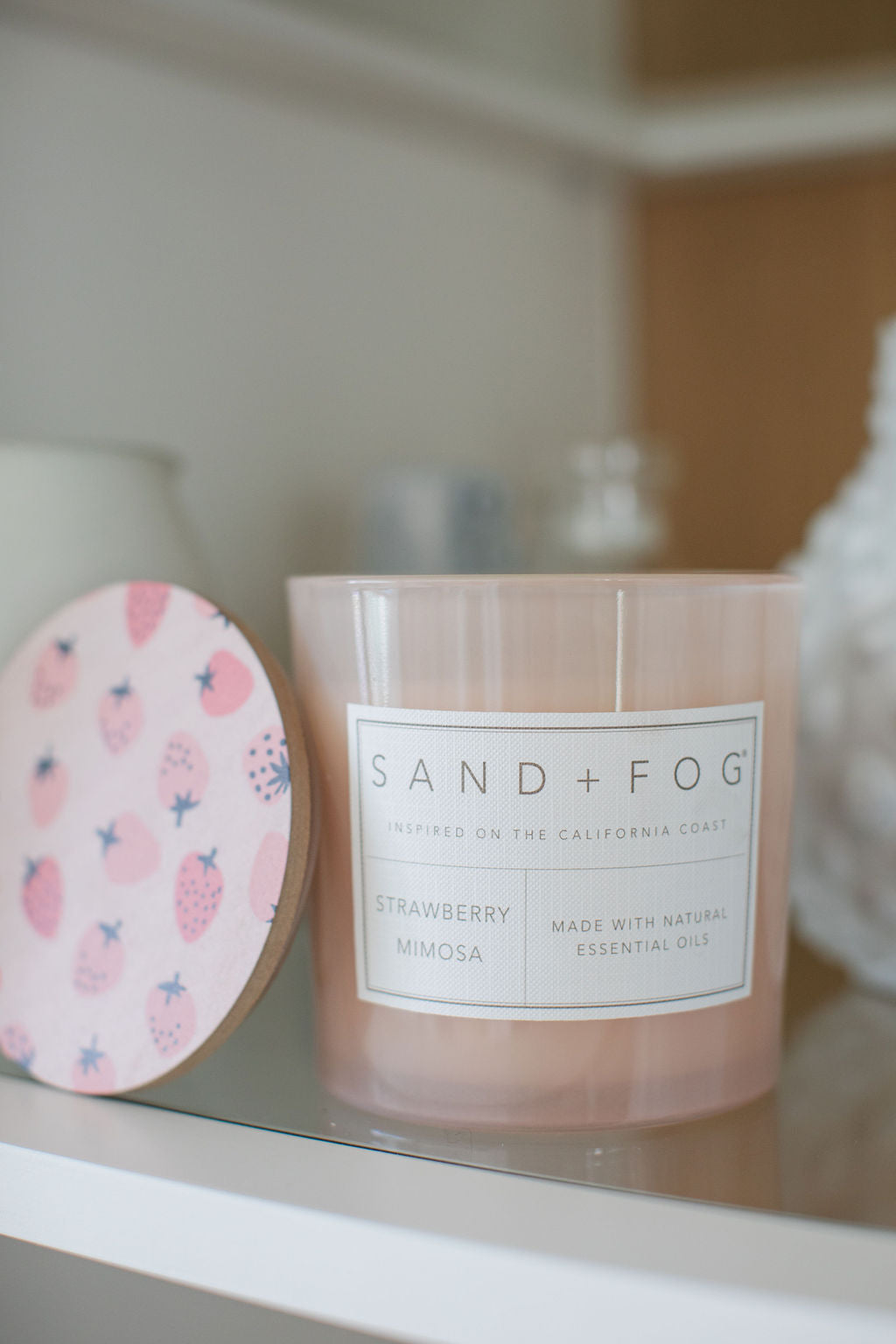 Strawberry Mimosa 21 oz scented candle Premium