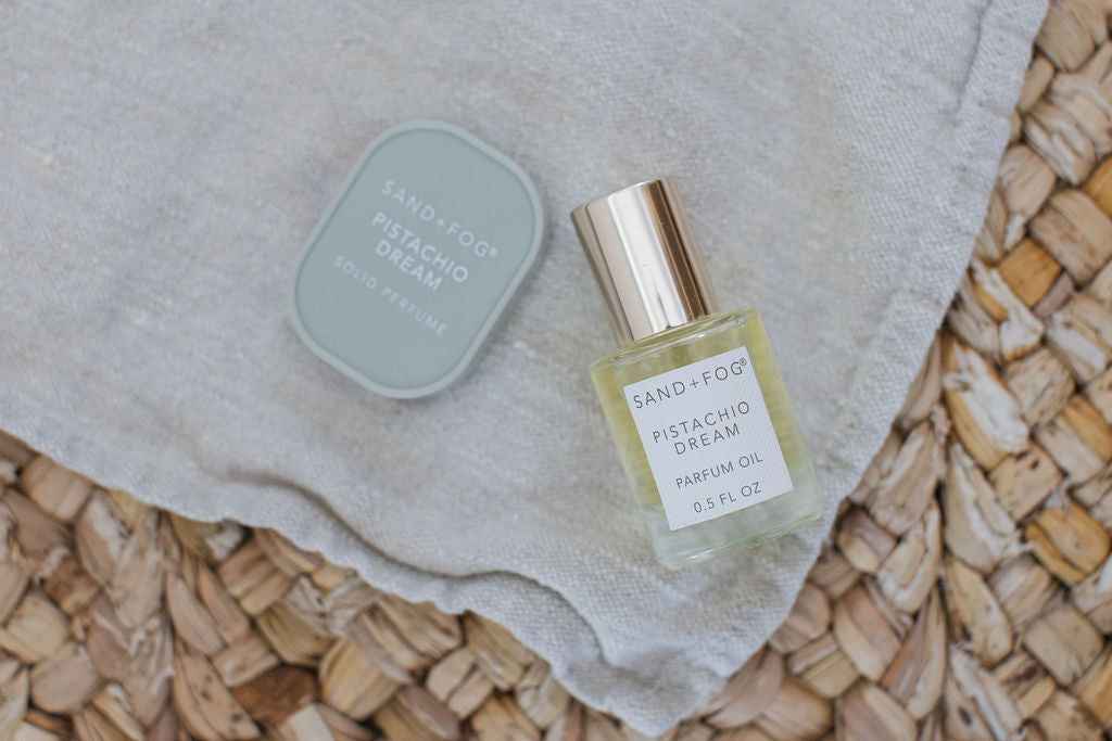Luxurious Perfume Oil Rollerball and Solid Perfume Set - Pistachio Dream