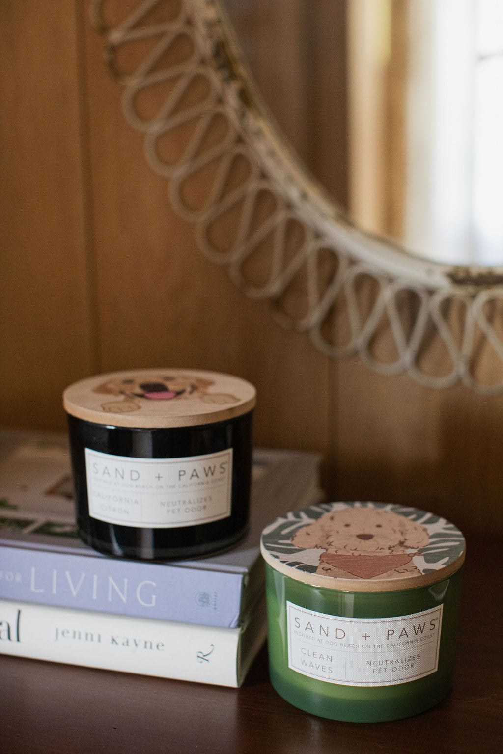 Sand + Paws Clean Waves 12 oz scented candle Premium