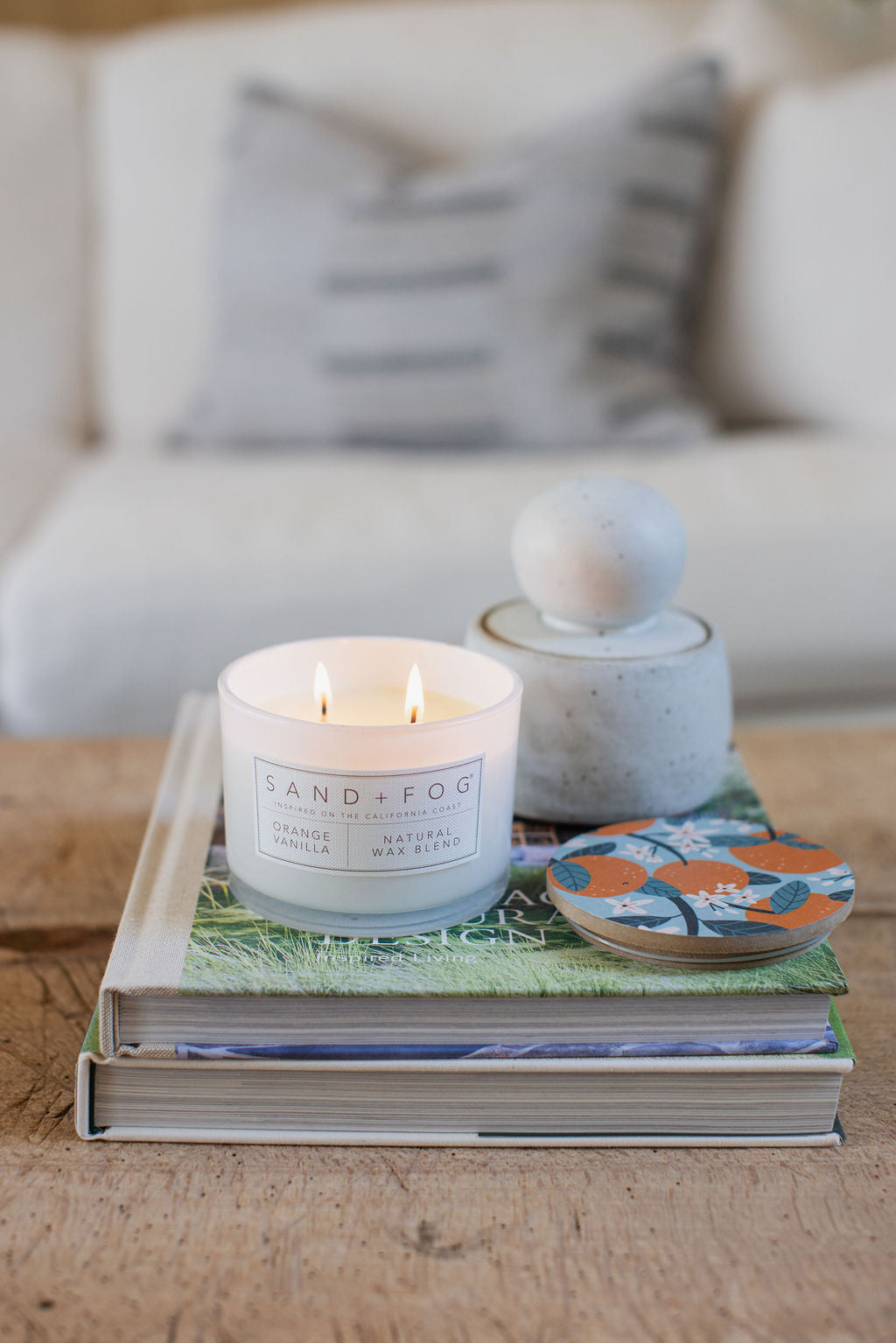 Orange Vanilla 12 oz scented candle Premium