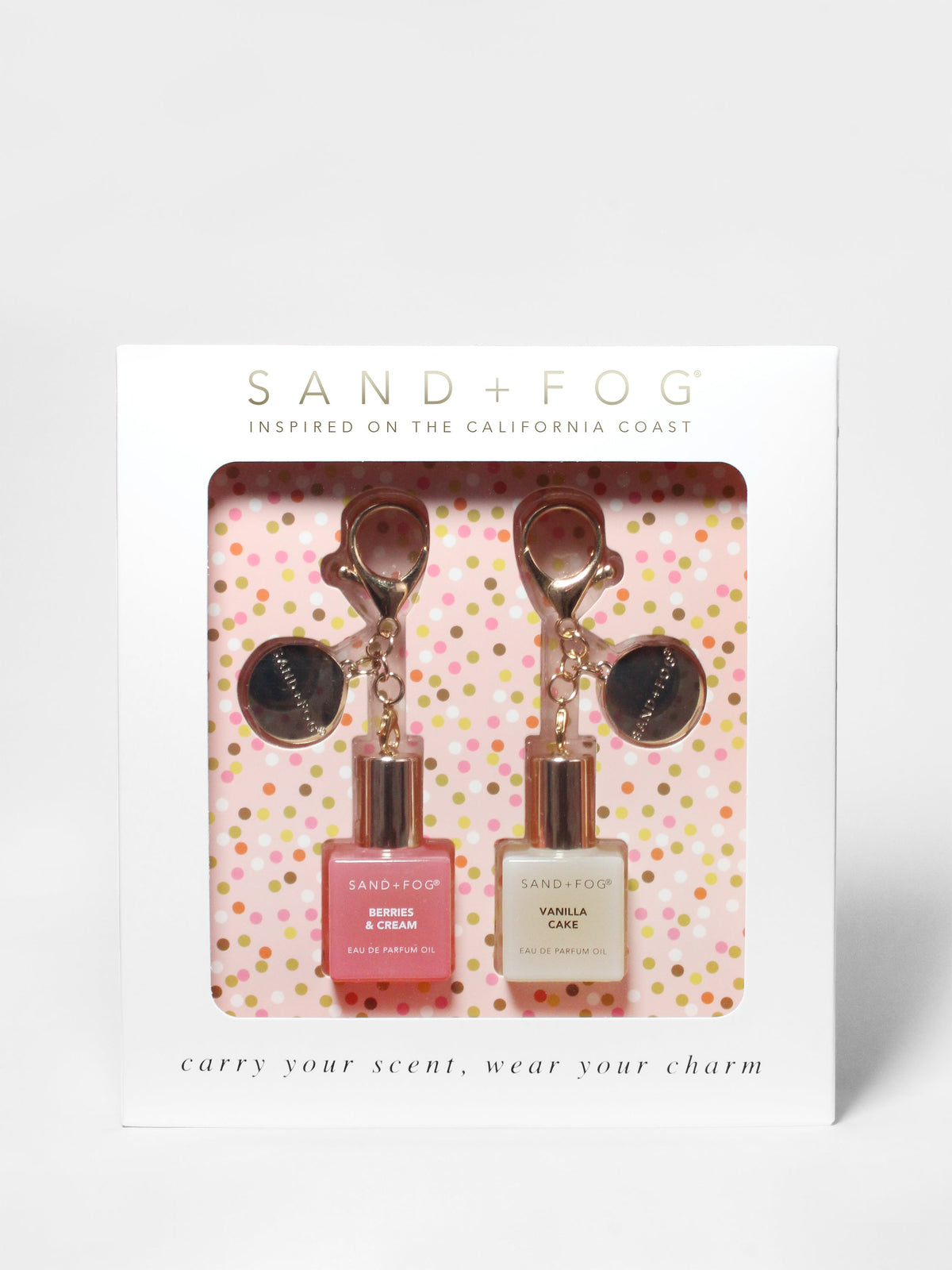 Bag Charm Luxurious Perfume Oil Rollerball Set - Berries & Cream + Vanilla Cake