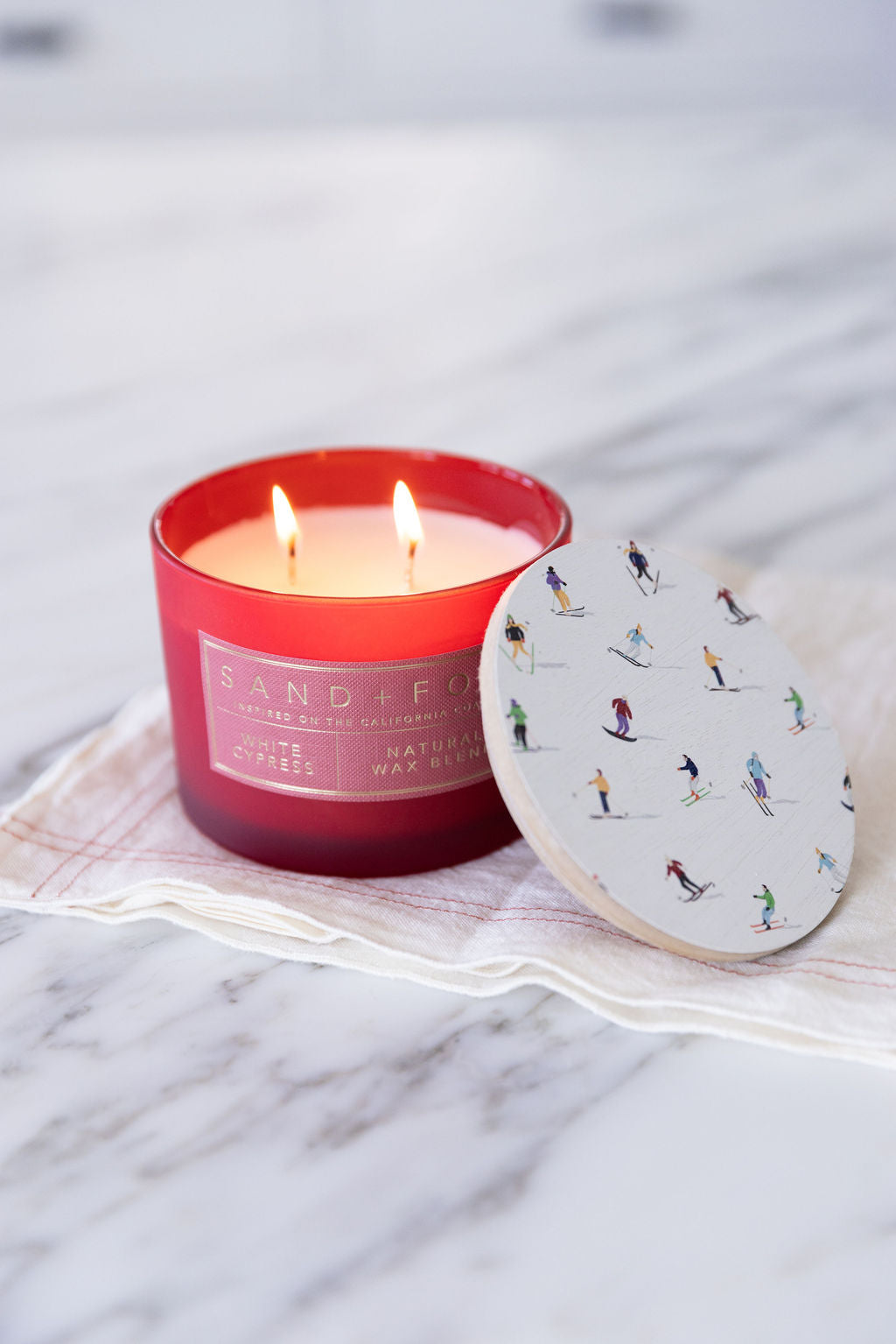 White Cypress 12 oz scented candle Premium