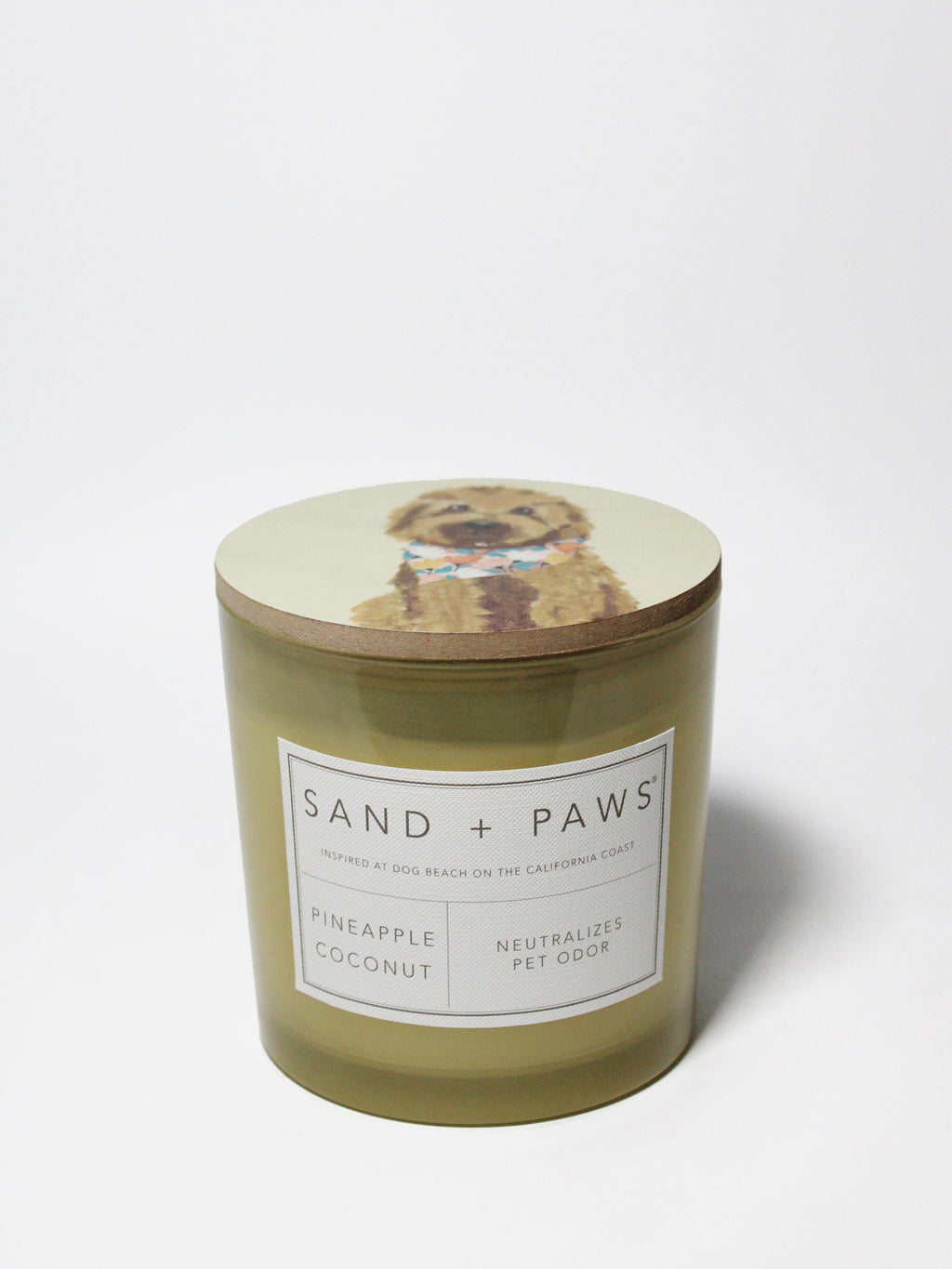 Sand + Paws Pineapple Coconut 21 oz scented candle Premium