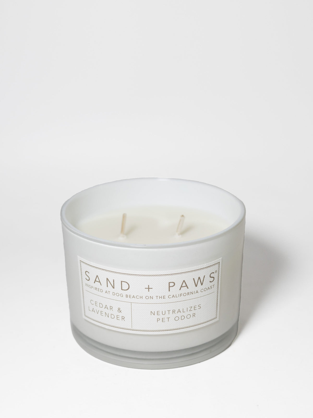 Sand + Paws Cedar & Lavender 12 oz scented candle Premium