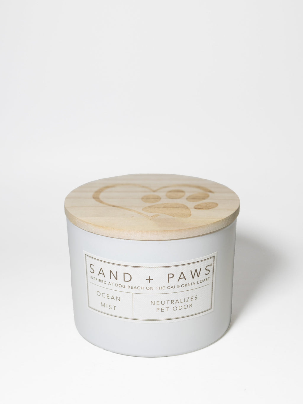 Sand + Paws Ocean Mist 12 oz scented candle Premium