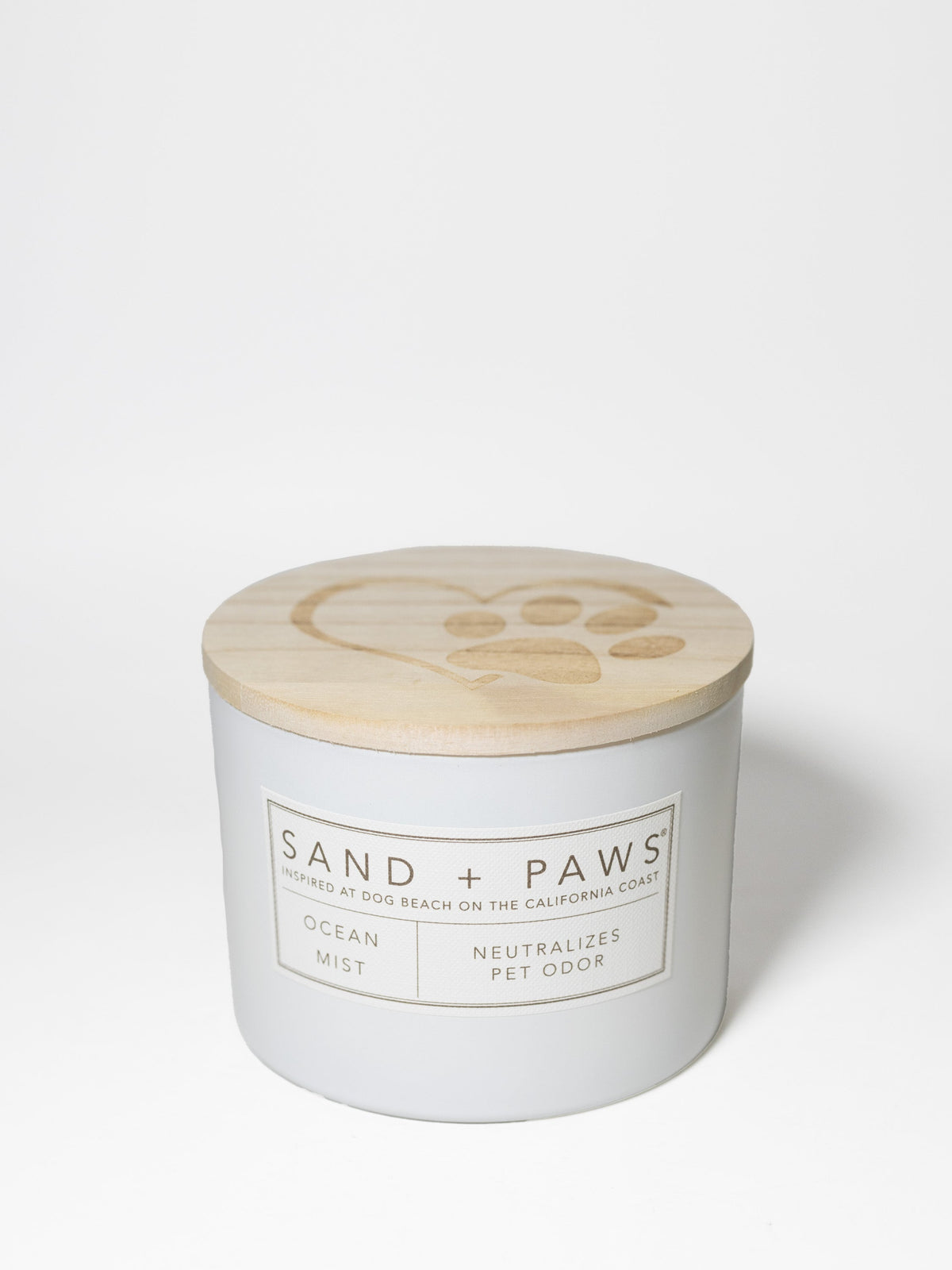 Sand + Paws Ocean Mist 12 oz scented candle Premium