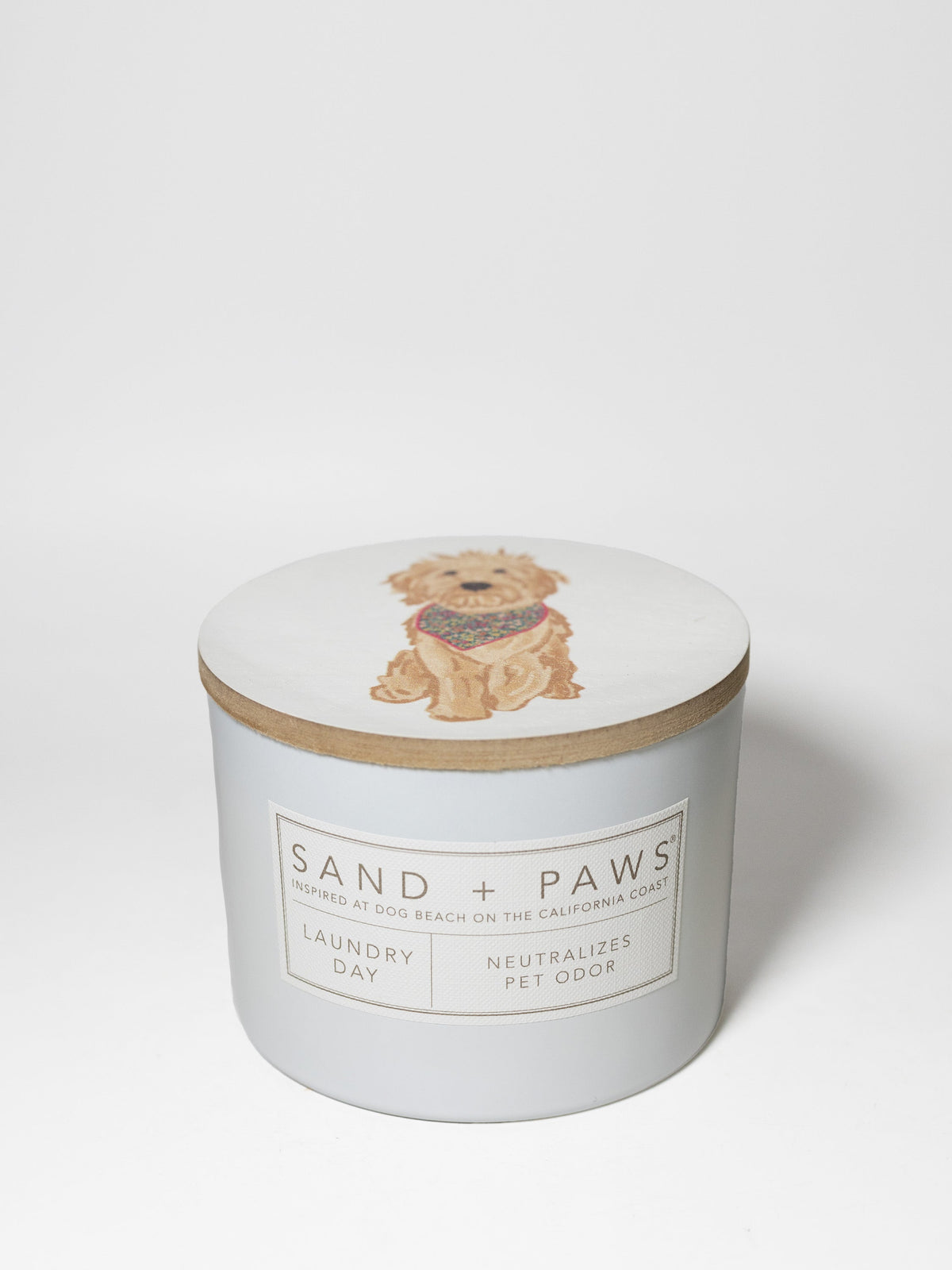 Sand + Paws Laundry Day 12 oz scented candle Premium