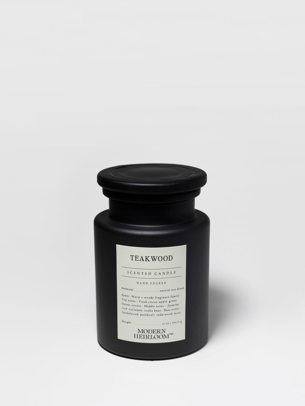 Teakwood 12 oz scented candle Premium