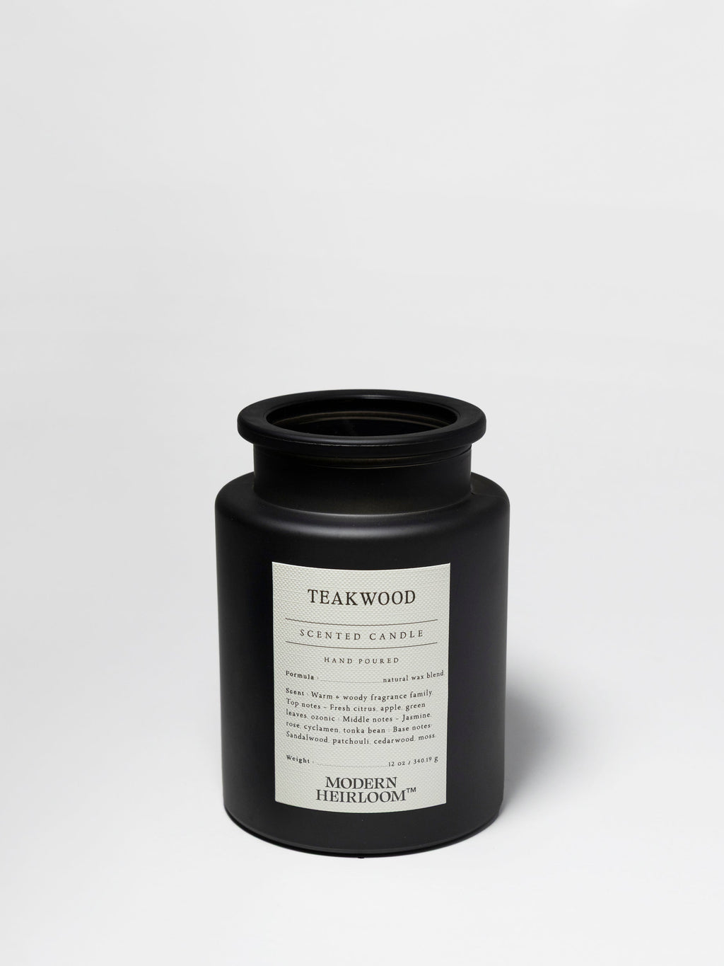 Teakwood 12 oz scented candle Premium