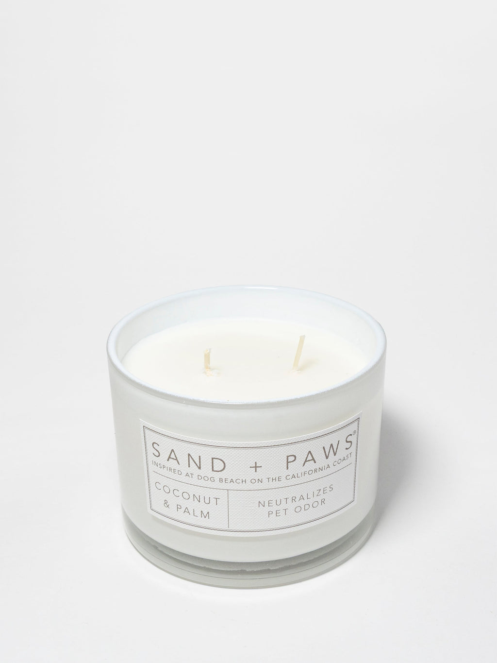 Sand + Paws Coconut & Palm 12 oz scented candle Premium