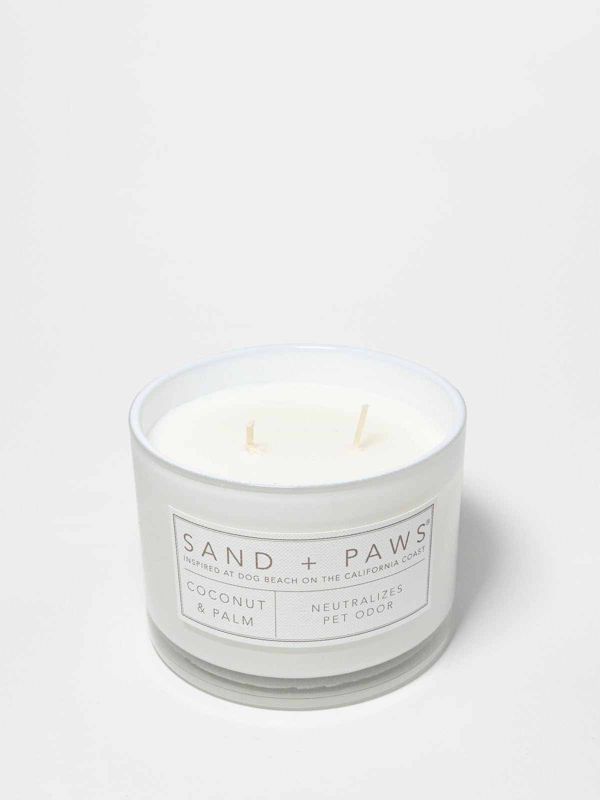 Sand + Paws Coconut & Palm 12 oz scented candle Premium
