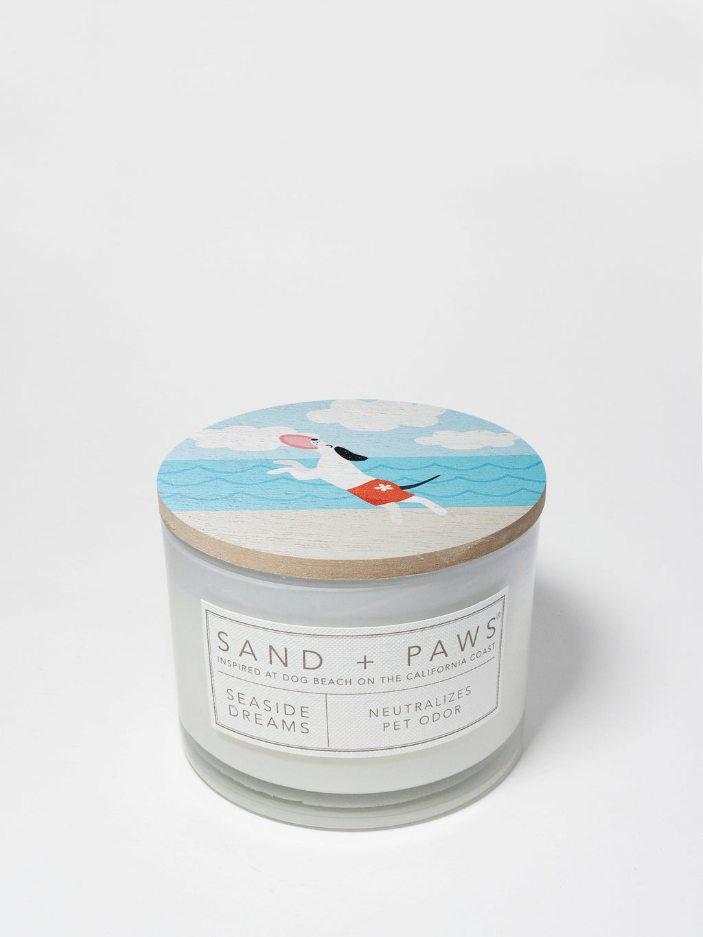 Sand + Paws Seaside Dreams 12 oz scented candle Premium