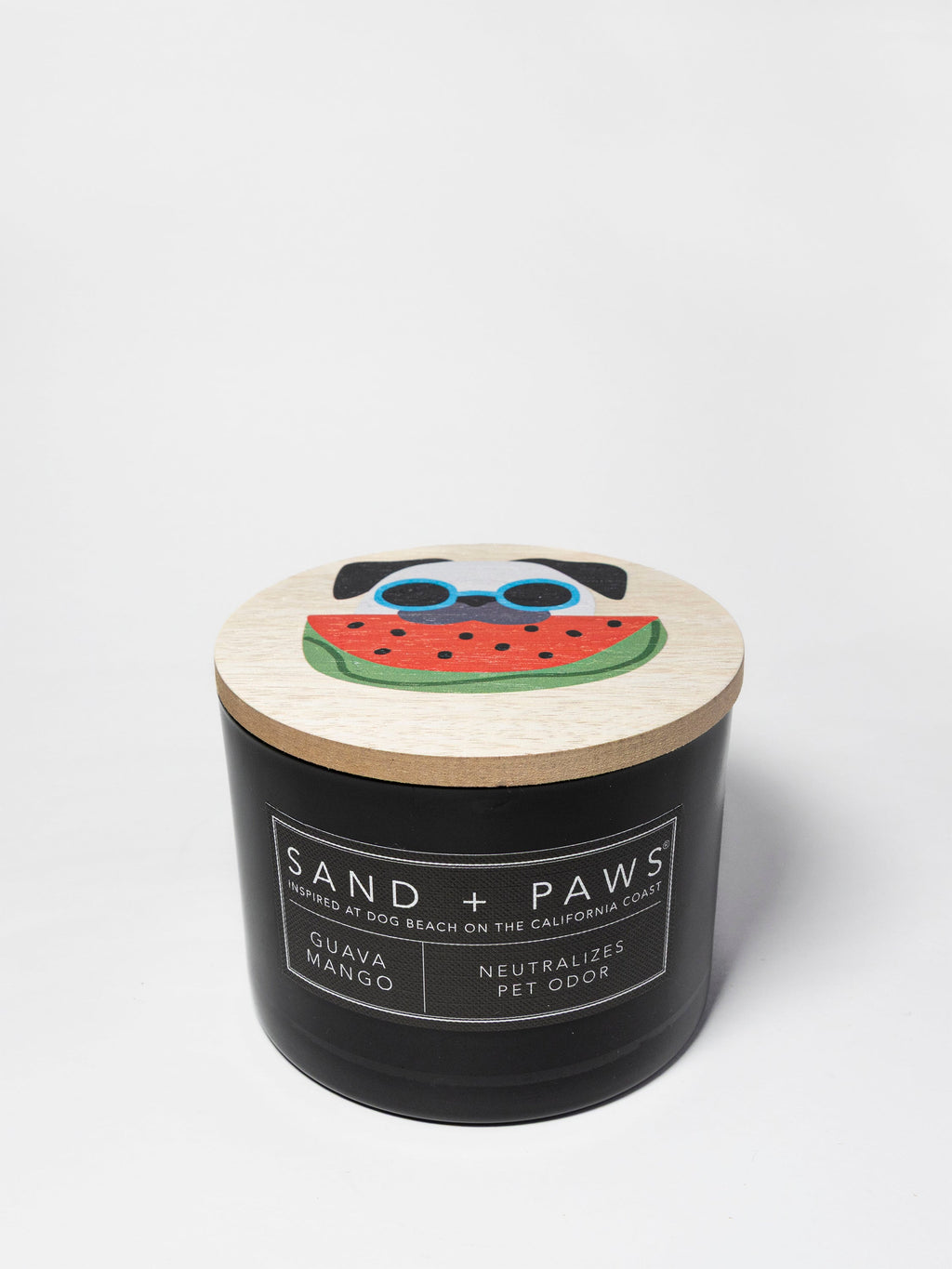 Sand + Paws Guava Mango 12 oz scented candle Premium