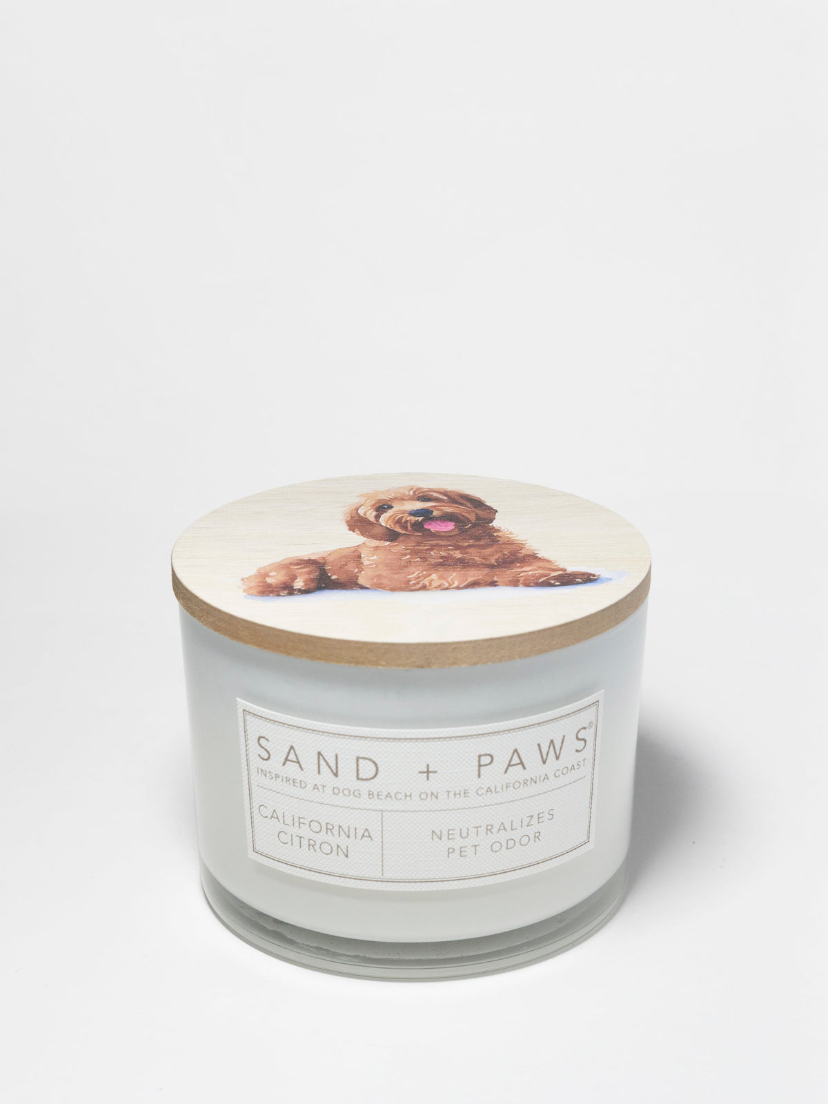Sand + Paws California Citron 12 oz scented candle Premium