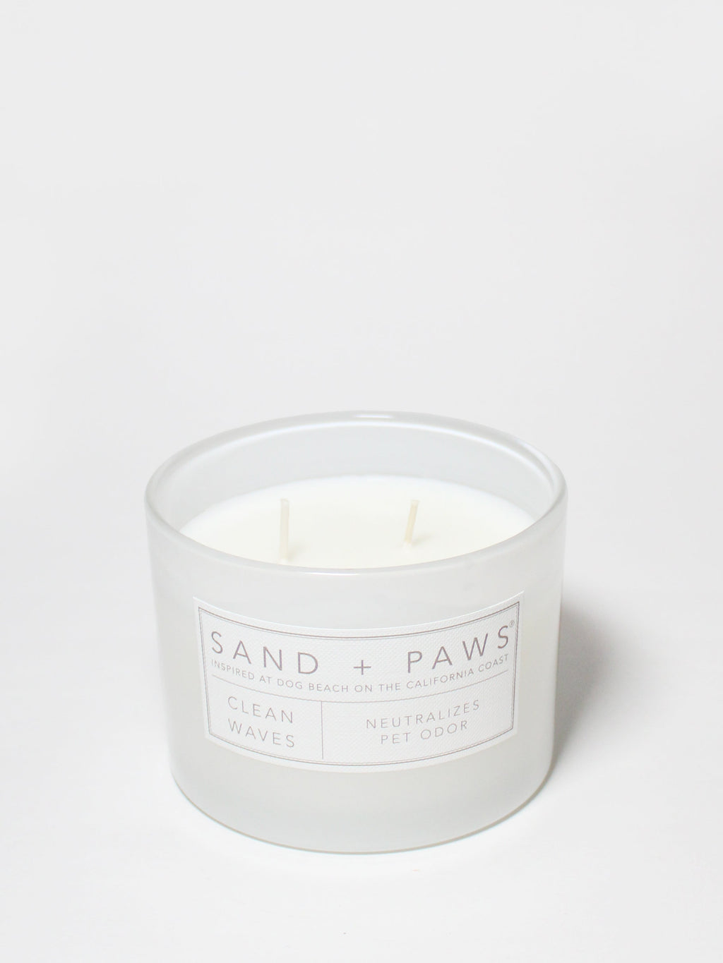 Sand + Paws Clean Waves 12 oz scented candle Premium