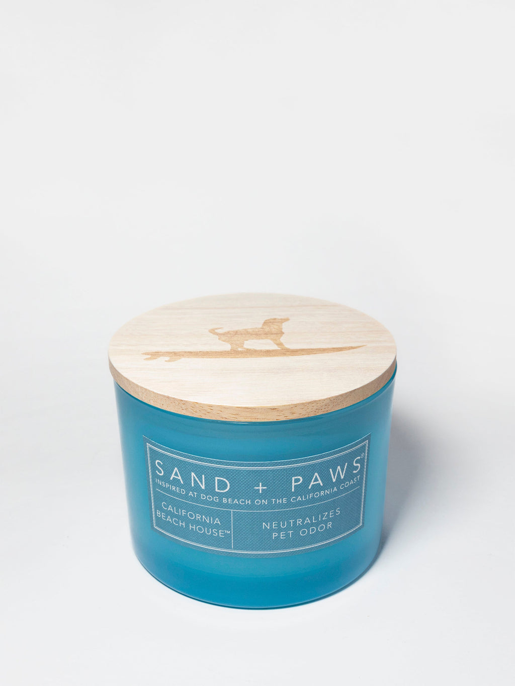 Sand + Paws California Beach House 12 oz scented candle Premium